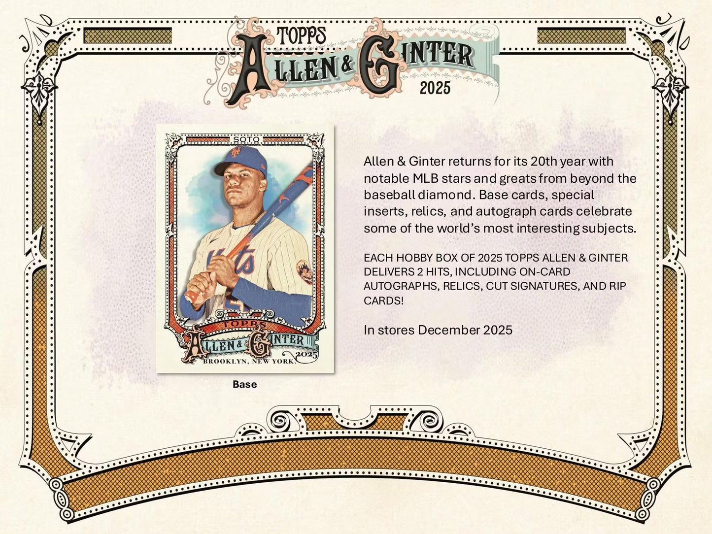 2025 Topps Allen & Ginter Baseball Hobby Box (Presell)