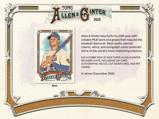 2025 Topps Allen & Ginter Baseball Hobby Box (Presell)