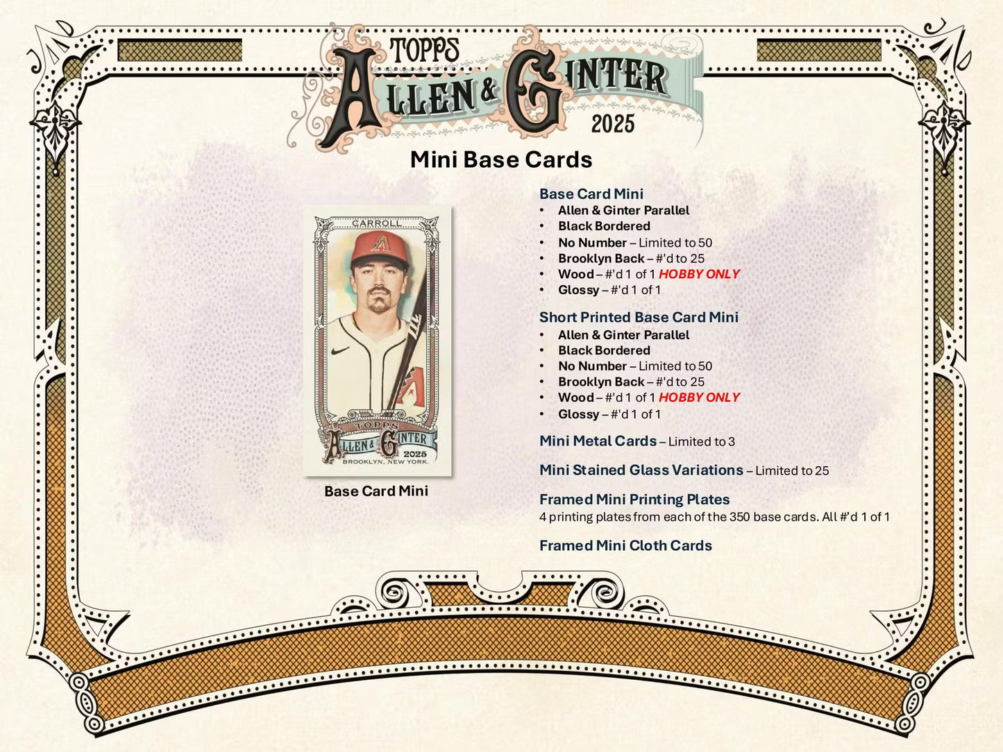 2025 Topps Allen & Ginter Baseball Hobby Box (Presell)